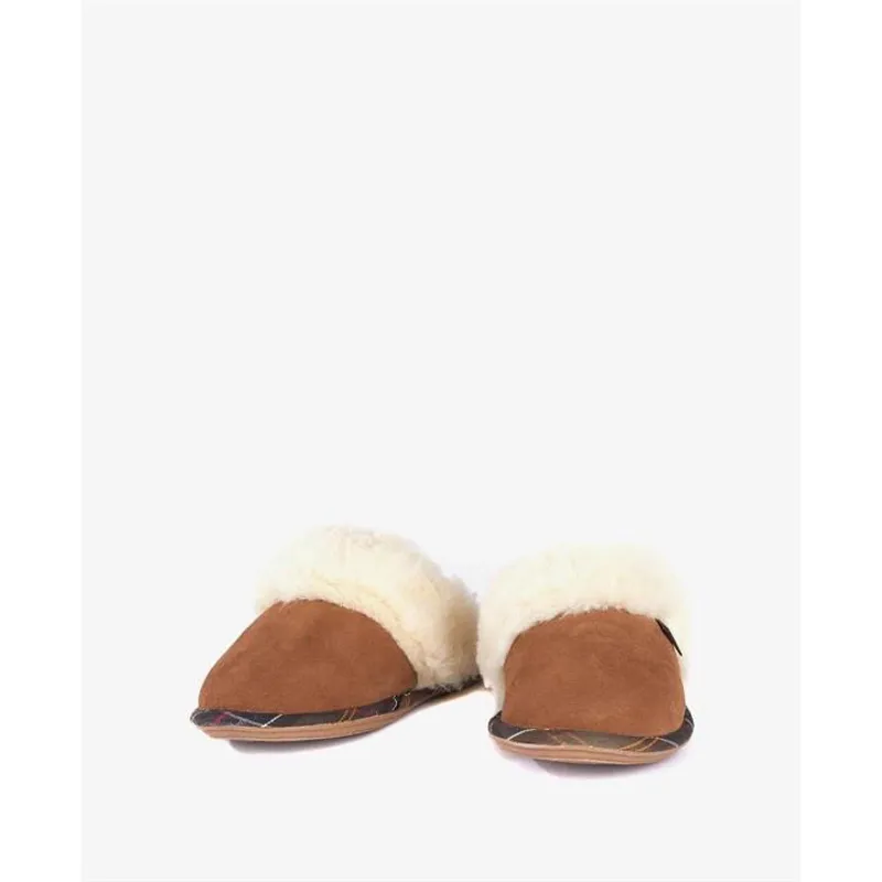 Barbour Ladies Lydia Mule Slipper Camel